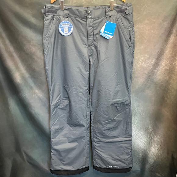 Columbia Mens XL Regular Arctic Trip Ski‎ Snow Pants Waterproof Breathable Gray